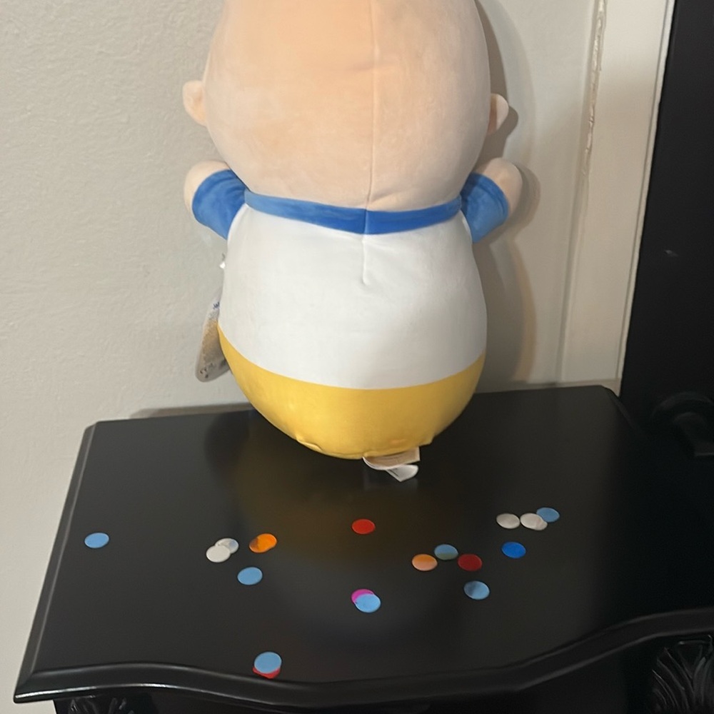 Blue and Yellow Stuffed Animal Plush Toy - Picture 4 of 5
